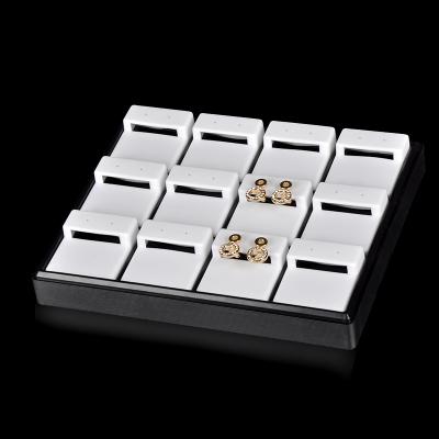 China Morden Fashion White Custom Stackable Jewelry Ring Tray Display Pads Jewelry Stands Display Trays Small Pendant Pins for sale