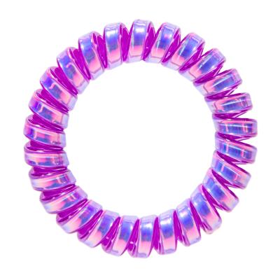 China Fashion circular hair elastic ites pony hair sprial holder for sale