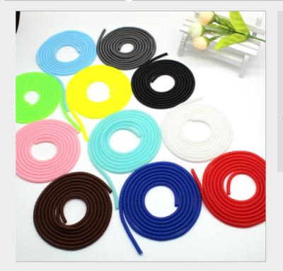 China 140cm solid filler rope 1.4 m 3 and 1 m spring rope winder solid color cell phone data cable protection manufac line for sale