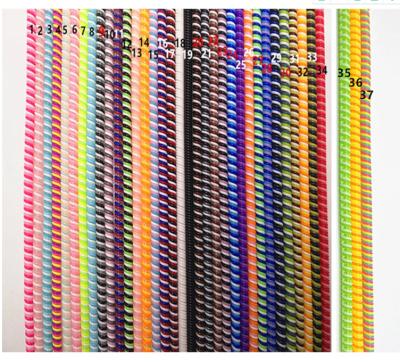 China 2017 140cm Triple Color Shape Plastic Spiral Cord Protector Wholesale For Earphone Apple Tablet Charger Digital Cables for sale