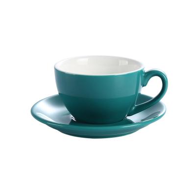 China Viable Wholesale Coffee Tea Set Ceramic Coffee Cup And Saucer for sale