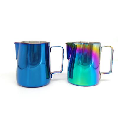 China Vintage Stainless Steel 350ml 600ml Bartender Arab Steaming Frothing Latte Set Milk Pitcher for sale