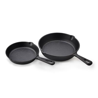 China Sustainable Cast Iron Non-Stick Electric Cookware Set Stone Handle Enamel Chinese Tawa Skillet for sale