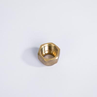 China China Commercial Internal Thread Air Conditioner Parts Valve Adapter Knurled Brass Nuts for sale