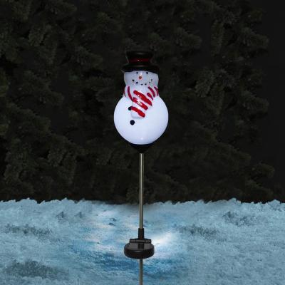 China Solar Christmas Snowman Pathway Lawn Lights Garden Light Pathway Lights Solar Outdoor Decorative Christmas Snowman Lights for sale