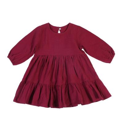 China 2022 NEW spring autumn spring children's boutique cotton clothes anti-static solid suspender skirt girls dresses baby dress for sale