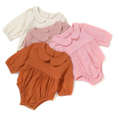 China Cozy Baby Clothes High Quality 100% Cotton Long Sleeve Baby Rompers Baby Clothes Sleeper For Newborn Babies for sale