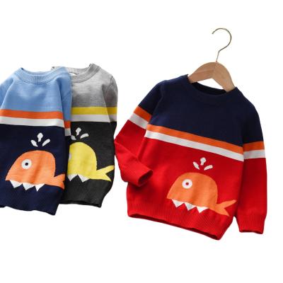 China Fashion Anti-Shrink Fashion Autumn Winter Warm Knit Toddler Sweater Comfortable Kids Boys Pullover Sweater for sale