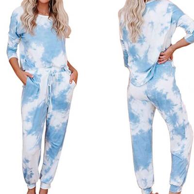 China Wholesale QUICK DRY Link Dye Women Tracksuit Women's Winter Clothing Set Matching 2 Piece Mom and Kids Family Outfits for sale