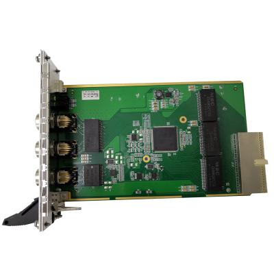 China Low Cost EN50155 8 Port 1000M CPCI 3U Railway M12 Industrial Network Switch ODM for sale