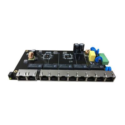 China Left network switch pcb 10 10/100/1000M gigabit ethernet switch pcba board network switch pcb for sale