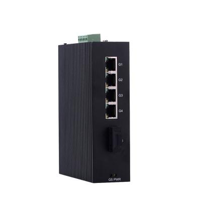 China Port 5 Network Media Optical Fiber Converter For Security Camera System I505B for sale