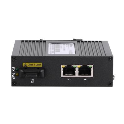 China Low Power Consumption 3 Port Ethernet Network Mini Switch 10/100Base With 2 RJ45 Port+ 1 Fiber Optic Port for sale