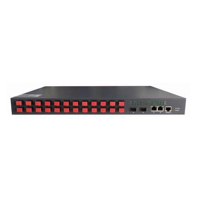 China Port FTTH 28 Modular Switches Managed POF Network Switch for sale