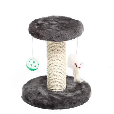 China Hot Sale Viable Cat Climbing Frame Small Cat Soft Tree Cat Scratching Post for sale