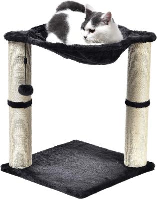 China Amazon Selling Hot Viable Cat Climbing Tree Scratching Posts Hammock Bed for sale