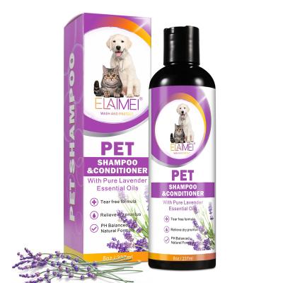 China 80zDog Cat Hair Flea Tick Relief Treatment Pet Shampoo Viable Pet Cleaning and Bathing for sale