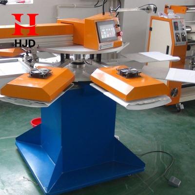 China Automatic Garment Shops 2 Colors 8 Stations Long Life Silk Screen Printing Machine for sale