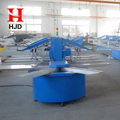 China Advanced Oval Silk Fabric Printer Customized 8 Colors Screen Printing Machine for sale