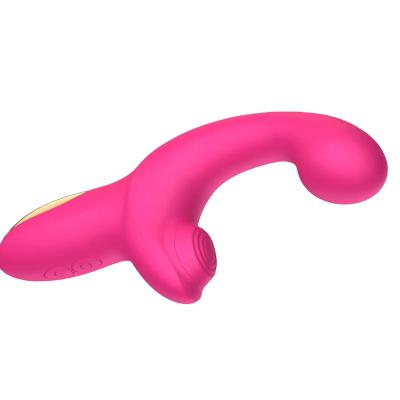 China Adult Rabbit Rechargeable Female Clitoral Vibrator ABS Silicone Erotics Juguetes Vibrator Sex Sucking Toy For Women for sale