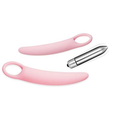 China Adult Sex SacKnove Silicone Pink 5 Pieces Set Butt Hole Spreader Ass Vaginal Anus Stimulator Anal Plug Sex Toy For Woman Couples for sale