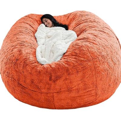 China Soft Drop Shipping American Style Giant Microsuede Unfilled Foam Filled Bean Bag Cover for sale