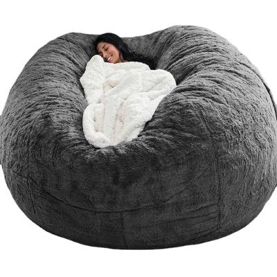 China Soft 7Ft 8Ft Custom Memory Foam Unfilled Pouffe Beanbag Living Room Chairs Big Bean Bag Cover Giant Bean Bag Sofas For Adults for sale