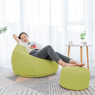 China Removable Cover Best selling Colorful Custom Lazy Sofa Round Foldable Round Big Lazy Bean Bag Sofa Chair for sale