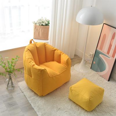 China Removable Cover Best selling Colorful Custom Lazy Sofa Round Foldable Round Big Lazy Bean Bag Sofa Chair for sale