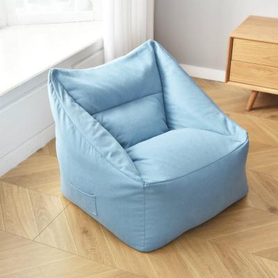 China Removable Cover Hot Sale Large Small Cozy Couch Chair Linen Recliner Seat Beanbag Bubble Bean Bag Living Room Lazy Sofa for sale