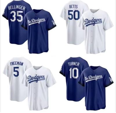 China Anti-Bacterial New Style Wholesale High Quality Los Angeles Stitched Baseball Jerseys Custom Dodgerses#17 OHTANI 50 Betts 35 Bellinger Jersey for sale