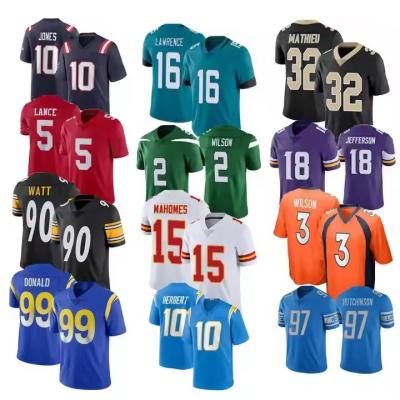 China Anti-Bacterial Custom high quality NFLing Jersey Club retro american football Wear men Training sublimation vintage oversized football t-shirts for sale