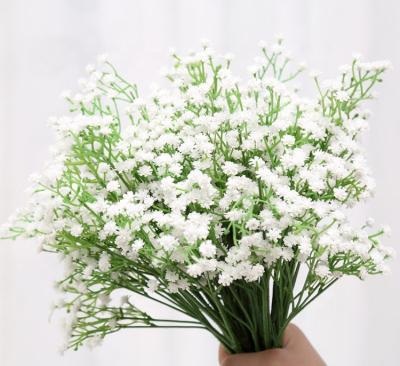 China Beautiful artificial flower FL3003 real touch colorful lifeike wedding decoration artificial babybreath flower for sale