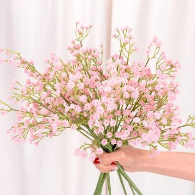 China Beautiful Artificial Flower FL3004 PU Babysbreath Decorative Touch Flower Wedding Decor Wholesale Plastic Colorful Artificial Flowers Real for sale