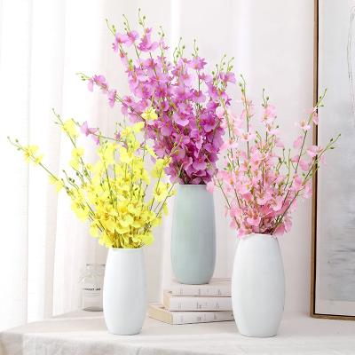 China Touch FL3206 Natural Artificial Fake Orchids Flowers Silk Dancing Lady Orchids Stems Amazon For Wedding Home Party for sale