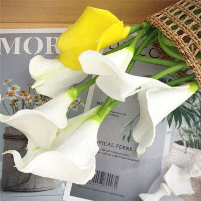 China FL3403 Touch Decor Calla Lily Natural Hot Selling PU Artificial Flower Mini Real Artificial Flowers Home Decorative Touch for sale