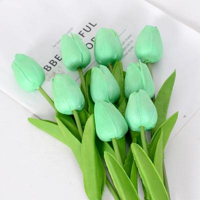 China Touch 34cm Natural Real Silk Flower Touch FL4602 Artificial Tulips For Wedding Home Decoration for sale