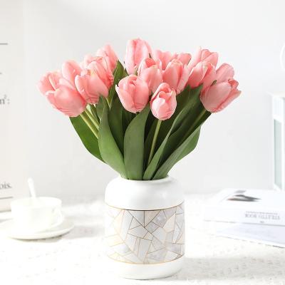 China FL4603 Touch Natural Artificial Touch Flower Tulip Artificial Flowers Wedding Decoration Real Homes Garden Decoration for sale