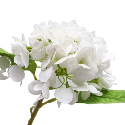 China Wholesale Natural Luxury Large White Pink Green Touch Touch FL4801 Blue Hydrangeas Real Flower Artificial Flowers Silk Hydrangea For Wedding for sale