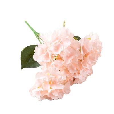 China Touch FL4804 Natural High Quality Artificial Flowers One Stem Hydrangea For Home Wedding Decoration for sale