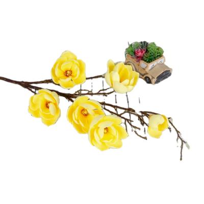 China Natural Artificial Flowers Hot Selling High Grade Magnolia Touch Decorative Flower FL5001 For Home Decoration Wedding for sale