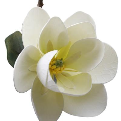 China FL5002 Amazon Touch Artificial Plastic Silk Magnolias Decorative Flower Natural Hot Selling Magnolias Artificial Flowers for sale