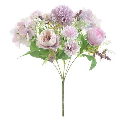 China BQ2004 Natural Wholesale Real Touch Artificial Flower Peony Flower Big Bouquets For Wedding Decoration for sale