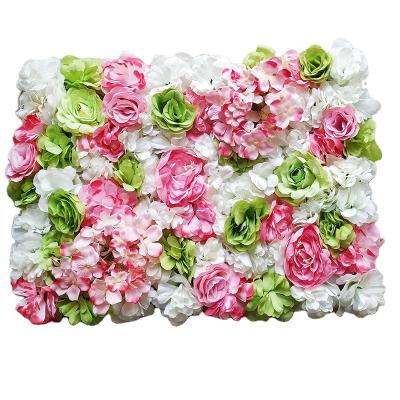 China Factory Wholesale Natural Touch FW1002 Real Peony Silk Flower Wall For Wedding Rose Wall For Rose Wall for sale