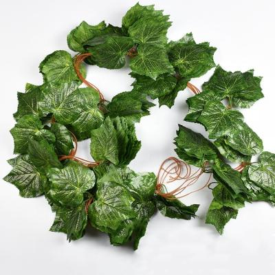 China Beautiful Artificial Flower PV1002 Green Plant Ivy Vine Foliage Leaf Decorative Touch Decorative Leaves Wholesale Colorful Wedding Artificial Decor Real for sale