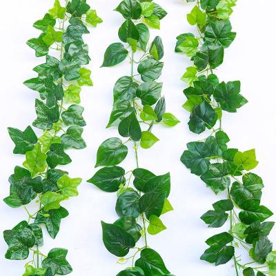 China Beautiful Artificial Flower PV1003 Green Plant Ivy Vine Foliage Leaf Decorative Touch Decorative Leaves Wholesale Colorful Wedding Artificial Decor Real for sale