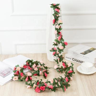 China Wholesale Artificial Flower FV1002 Wholesale Artificial Rose Flower Hot Selling Beautiful Delicate Rose Vine For Wedding Home Decoration for sale