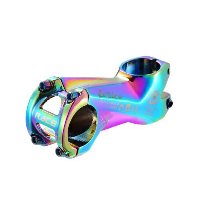 China Factory hot sales utral lightweight T6 aluminum alloy 80mm in length colorful mountain bike ultralight aluminum stem for sale