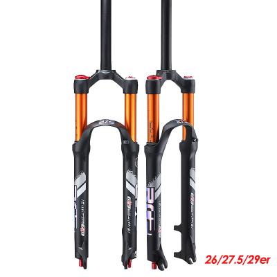 China Front Fork Supension Fork Air 26/27.5/Lock+air MTB 32 RL100mm Inch 29er Mountain Bike Hydraulic Fork For Bicycle Accessories for sale