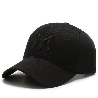 China OEM COMMON custom embroidery cotton unisex baseball sports caps hat Manufacturer Wholesale Black Running cap for sale